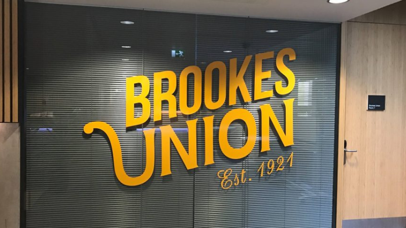 Brookes Union sign